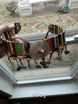 Native American Beaded Choker And Bracelets