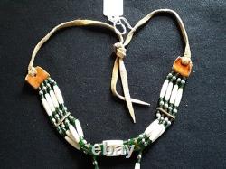 Native American Beaded Choker Necklace, Eagle Rosette Necklace, Sb-082609265