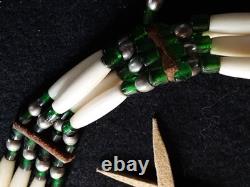 Native American Beaded Choker Necklace, Eagle Rosette Necklace, Sb-082609265