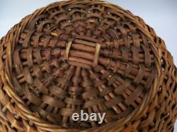 Native American Beaded Cobalt Padre Trade Bead Basket