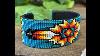 Native American Beaded Cuff Bracelet Navajo Ij348