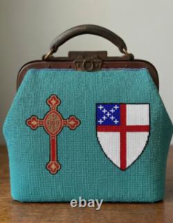 Native American Beaded Doctor Bag Antique Style Medical Bag Handmade Leather