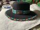 Native American Beaded Full Brim Fedora Bowlers Hat