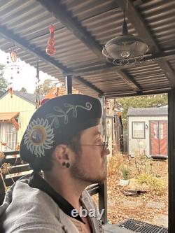 Native American Beaded Glengarry Fits Up To 22.5 Head native made Wampum Shell