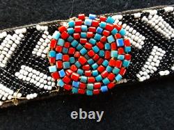 Native American Beaded Head Band, Choker, Hat Band, Sash, Du-112408586