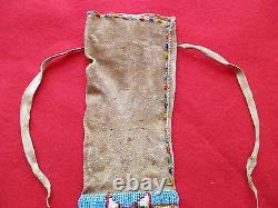 Native American Beaded Leather Bag, Strike-a-lite, Medicine Bag, Sd-102200974