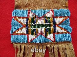 Native American Beaded Leather Bag, Strike-a-lite, Medicine Bag, Sd-102200974