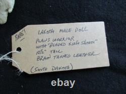 Native American Beaded Leather Doll, Authentic South Dakota Doll Sd-082105726