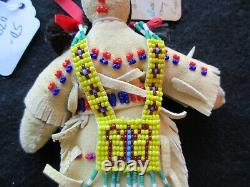 Native American Beaded Leather Doll, From South Dakota Collector Sd-082307841