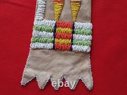 Native American Beaded Leather Pipe Bag, And Bullet Casing Pipe Sd-0126009079