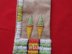 Native American Beaded Leather Pipe Bag, And Bullet Casing Pipe Sd-0126009079