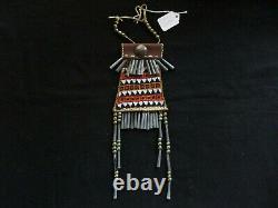 Native American Beaded Leather Tobacco Bag, South Dakota Pouch, Sd-082105770