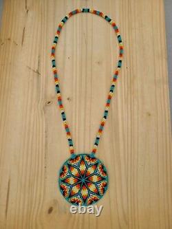 Native American Beaded Medallion, Native Bead Medallion, Indigenous Owned Shop