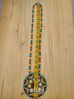 Native American Beaded Medallion, Native Bead Medallion, Indigenous Owned Shop