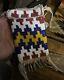 Native American Beaded Medicine Pouch Leather Tobacco Bag