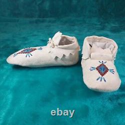 Native American Beaded Moccasins Child Size