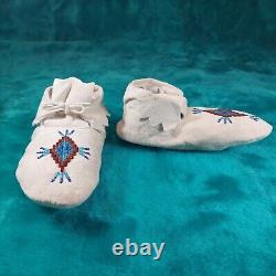 Native American Beaded Moccasins Child Size