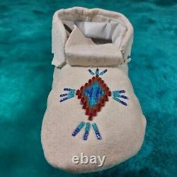 Native American Beaded Moccasins Child Size