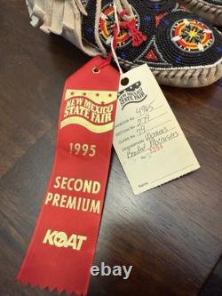 Native American Beaded Moccasins Museum Quality. Excellent Condition