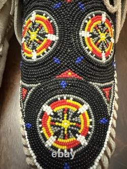 Native American Beaded Moccasins Museum Quality. Excellent Condition