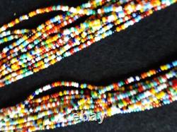 Native American Beaded Necklace, 12-strands Design, All Sided Du-112408594