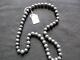 Native American Beaded Pawn Necklace, Obsidian Or Other Stone, #wha-102106007