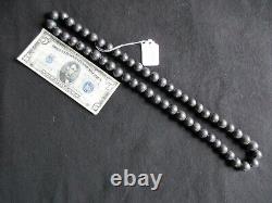 Native American Beaded Pawn Necklace, Obsidian Or Other Stone, #wha-102106007