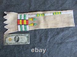 Native American Beaded Pipe Bag, American Indian Beaded Chanupa Bag, Buf-01892