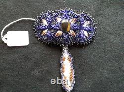 Native American Beaded & Quilled Barrette, Hair Tie Barrette, Sb-082609260