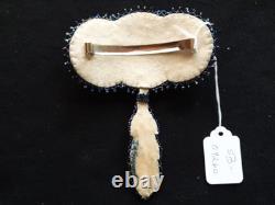 Native American Beaded & Quilled Barrette, Hair Tie Barrette, Sb-082609260