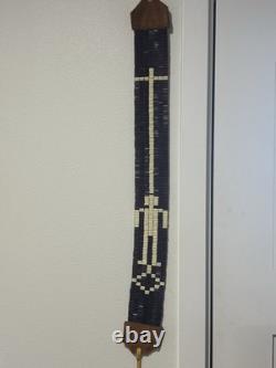 Native American Beaded Replica Piece Maker Wampum Belt. Native American
