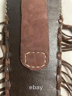 Native American Beaded Sioux Hide Knife Sheath