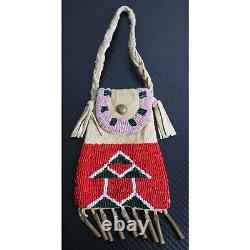 Native American Beaded'Strike a Light' Pouch/Bag