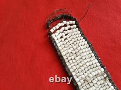 Native American Beaded Wampum Belt, Turtle & Whirling Log Designs Sd-122408664