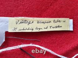 Native American Beaded Wampum Belt, Turtle & Whirling Log Designs Sd-122408664