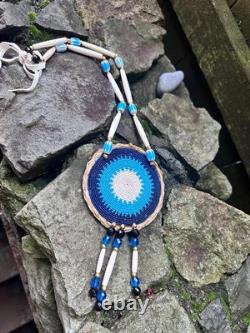 Native American Beadwork Native Beaded Medallion Pow Wow Regalia