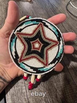 Native American Beadwork Native Beaded Medallion Pow Wow Regalia