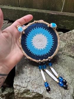 Native American Beadwork Native Beaded Medallion Pow Wow Regalia