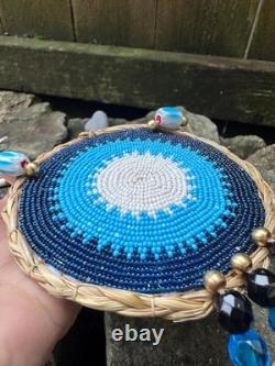 Native American Beadwork Native Beaded Medallion Pow Wow Regalia