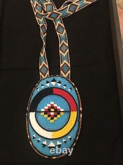 Native American Beadwork Native Beaded Medallion Pow Wow Regalia