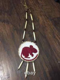 Native American Beadwork Native Beaded Medallion Pow Wow Regalia Mouse