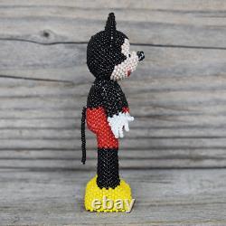 Native American Beadwork Zuni Beaded Mickey Mouse by Hollie Booqua