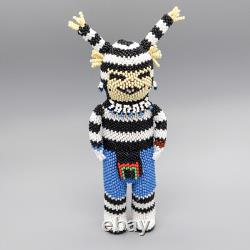 Native American Beadwork-beaded Clown Kachina-ferrell Zeena-hopi