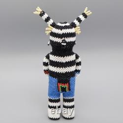 Native American Beadwork-beaded Clown Kachina-ferrell Zeena-hopi