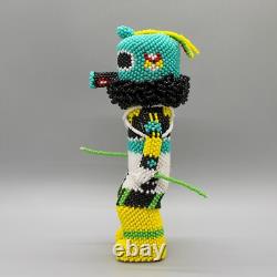 Native American Beadwork-large Beaded Whipper Kachina-ferrell Zeena-hopi