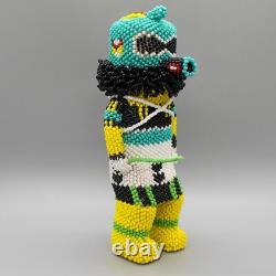 Native American Beadwork-large Beaded Whipper Kachina-ferrell Zeena-hopi