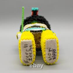 Native American Beadwork-large Beaded Whipper Kachina-ferrell Zeena-hopi