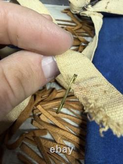 Native American Blue Hide Beaded Leggings Fringed Leather Chaps