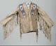 Native American Buckskin Buffalo Beaded Fringes Powwow Regalia War Shirt NLS4