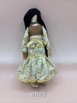 Native American Buckskin Doll WithBeaded Jewelry Incorporated Moccasins Beautiful